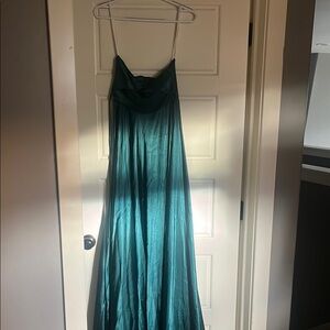 Elegant Teal Maxi Dress